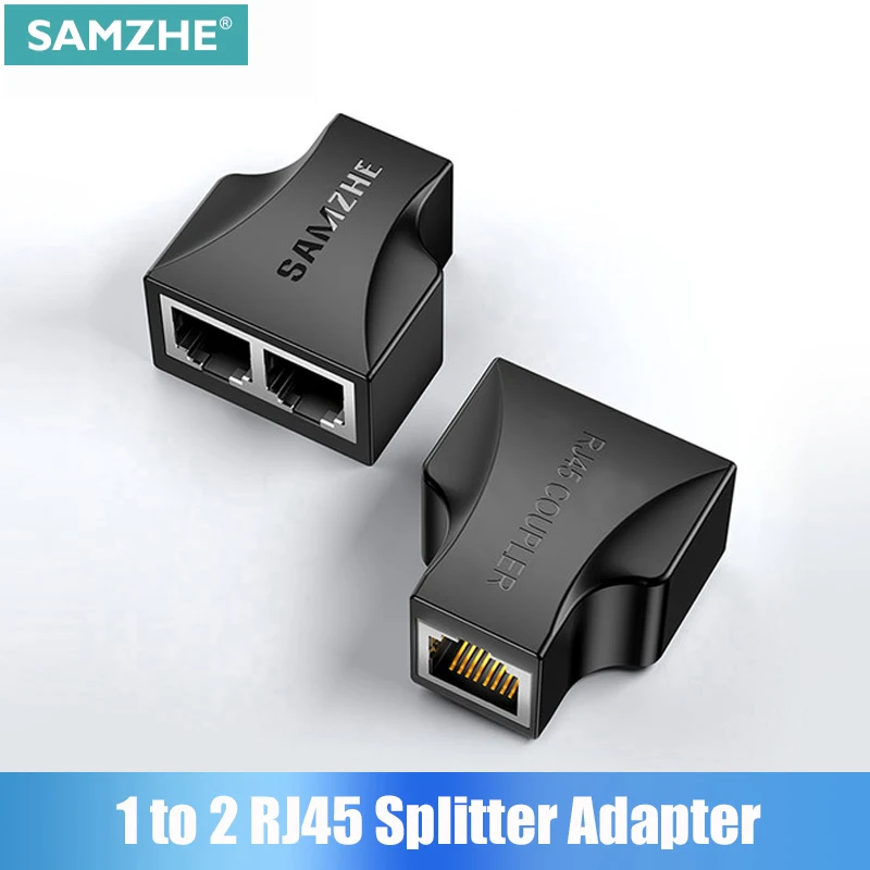 Адаптер Ethernet SAMZHE, удлинитель кабеля локальной сети, разветвитель для подключения к Интернету Cat5, RJ45, разветвитель, соединитель, Модульный шт... (art.: 7b061d792) - 7b061d792