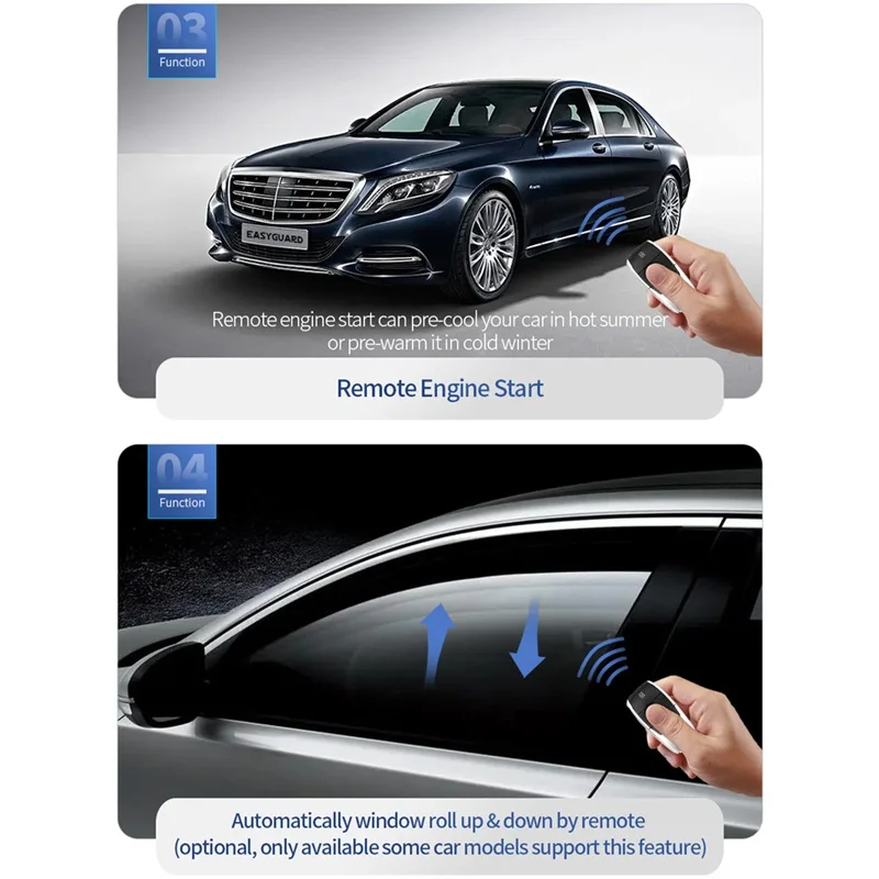 Система автомобильной сигнализации EASYGUARD plug and play подходит для Benz 15-18 C class/16-20 GLC/14-17