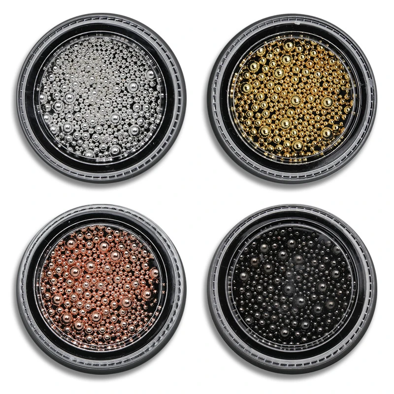 

1 Box Nail Caviar Beads Nail Art Decoration Mini Glitter Micro Pearl Mini Bead Manicure Nail Art 3D Decoration