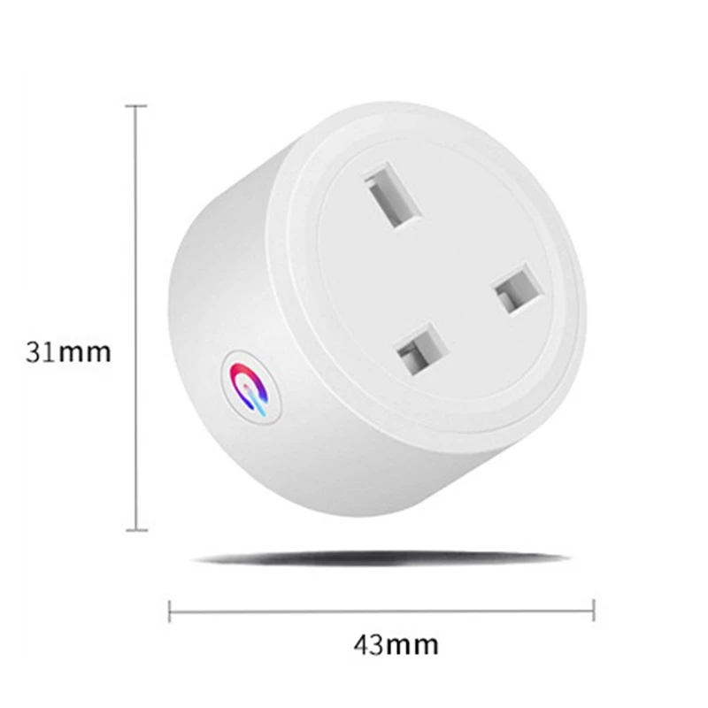 1 PCS Tuya Zigbee Smart Socket Home Powers Monitor Outlet Life Voice Control Alexa Timing DIY UK Plug