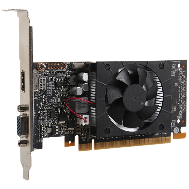 

GT610 Graphics Card 2GB GDDR3 64Bit 40Nm 810Mhz 1600Mhz PCIE 2.0 HDMI-Compatible+VGA Video Card