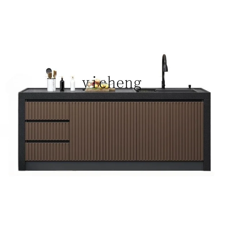 TQH открытый двор гранитный остров платформа консоль мраморная раковина