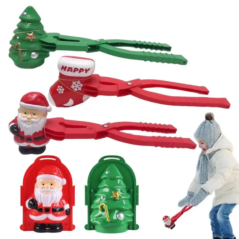 

Cute Christmas Theme Shape Snowball Clip Snow Clay Ball Maker Creative Snowballs Mold Snow Shovel For Kids Outdoor Sports Toys