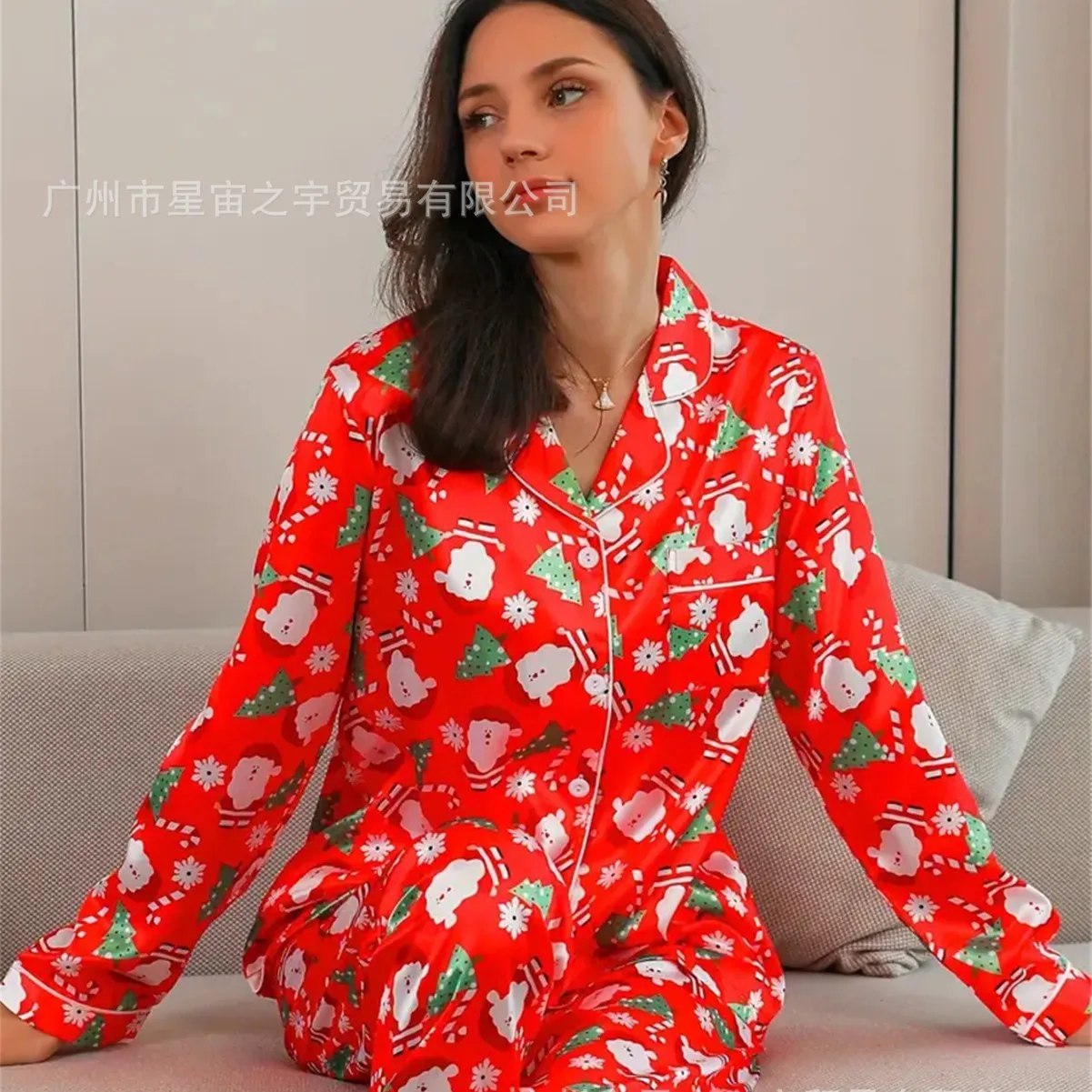 Женские пижамные комплекты Санта Клаус Cosermart