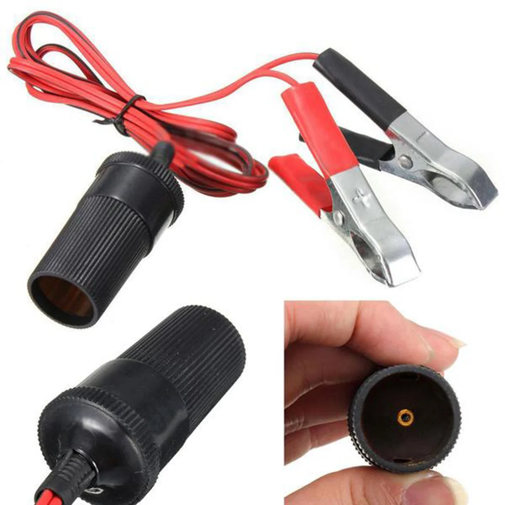 

1.5M Car Terminal Clamp Clip-on Socket Adapter Car Booster Jumper Cables