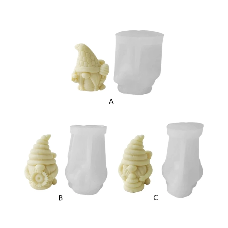 

Santa Claus Resin Mold,Gnome Epoxy Mold for Resin Casting DIY Ornaments Soap
