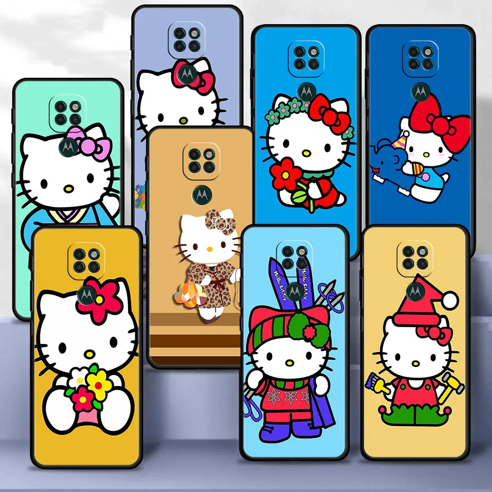 

Case Cover for Motorola Moto G30 G50 G60s G9 G8 One Fusion G Stylus Edge 20 Plus Silicone Funda Hello Kitty Japan Designs