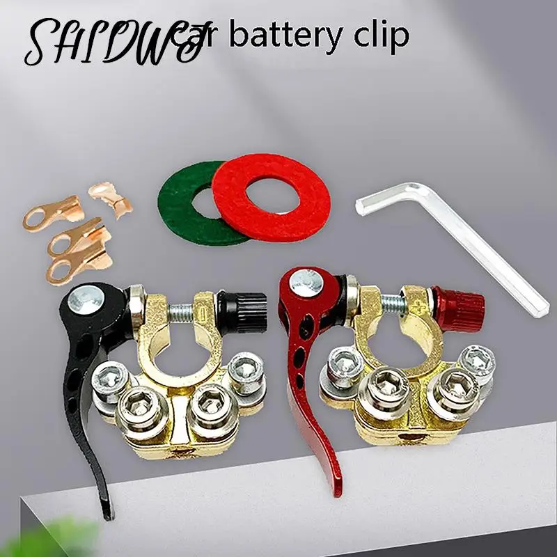 1 пара, автомобильные клеммы для аккумуляторов, 12 В, 24 В | AliExpress