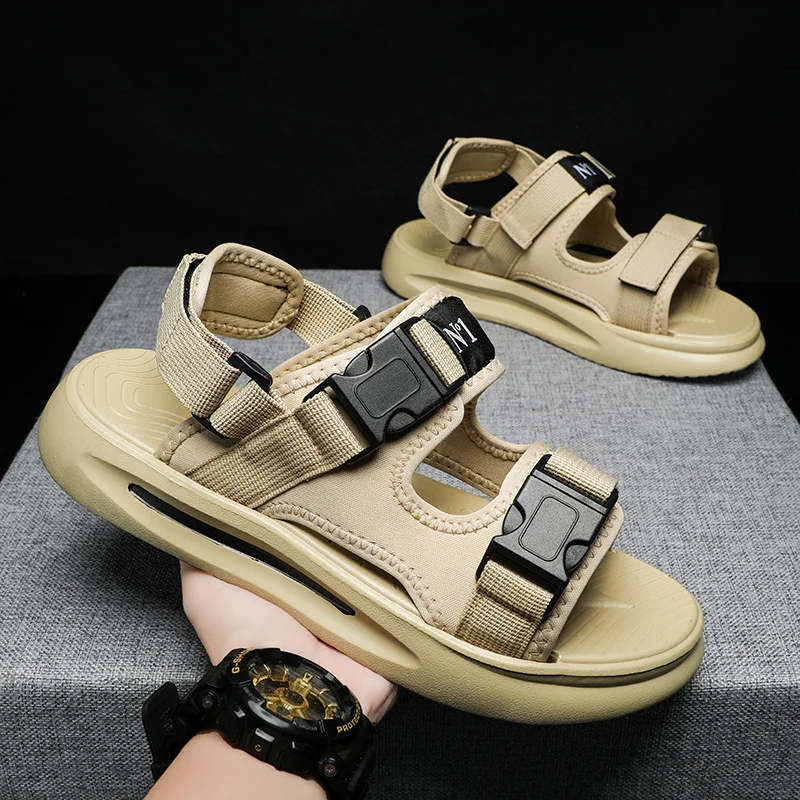 Summer Outdoor Sandals Men Shoes Beach Holiday Mans Footwear New Outdoor Male Retro Comfortable Casual Sports Sandals