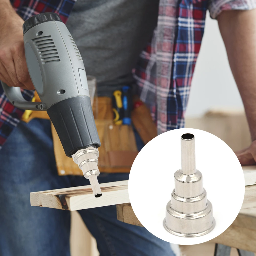 

9mm Durable High Temperature Resistance Easy Install Circular Air Leakproof Welding Tool Universal Heat Blower Nozzle Practical