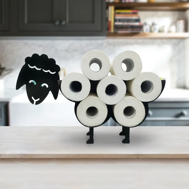 

Sheep Decorative Toilet Paper Holder Bathroom hardware Tissue Storage Toilet Roll Holder Bathroom accessories Iron Paper Storage
