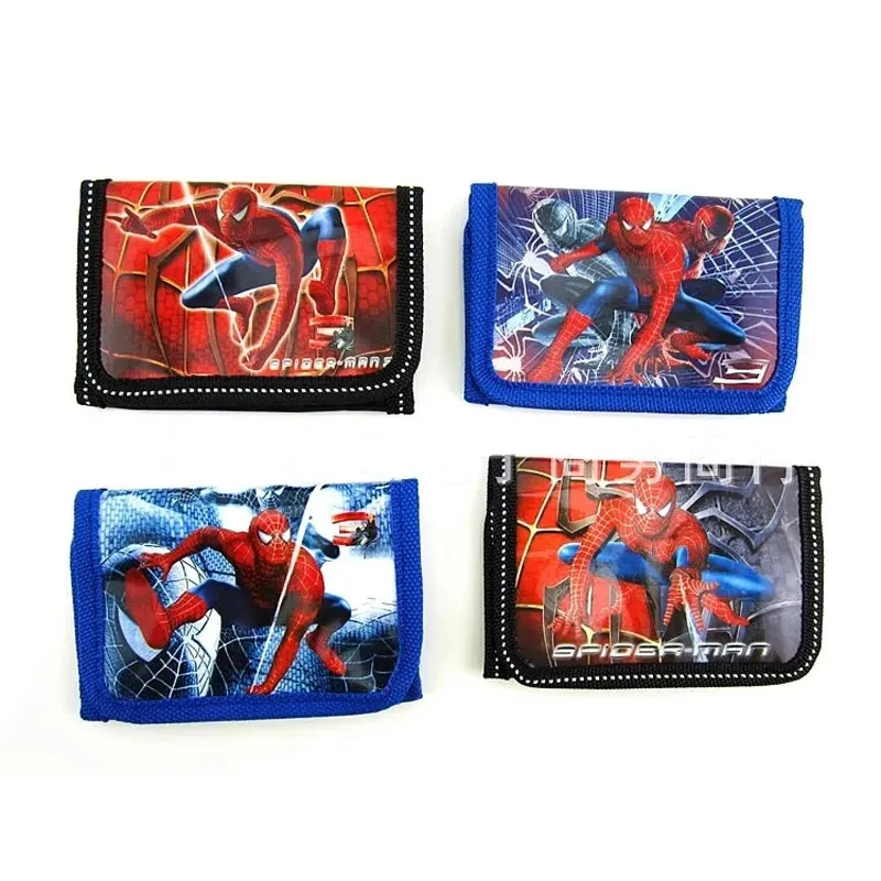 New Disney  Spiderman Children's Wallet Toy Story Wallet Frozen Girl Card Pack Boy Coin Purse Princess Fold Bag Kids Gift