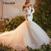 tinyfull royal long sweetheart beads wedding dress shiny sequins long princess bride bridal marriage gowns dresses vestidps