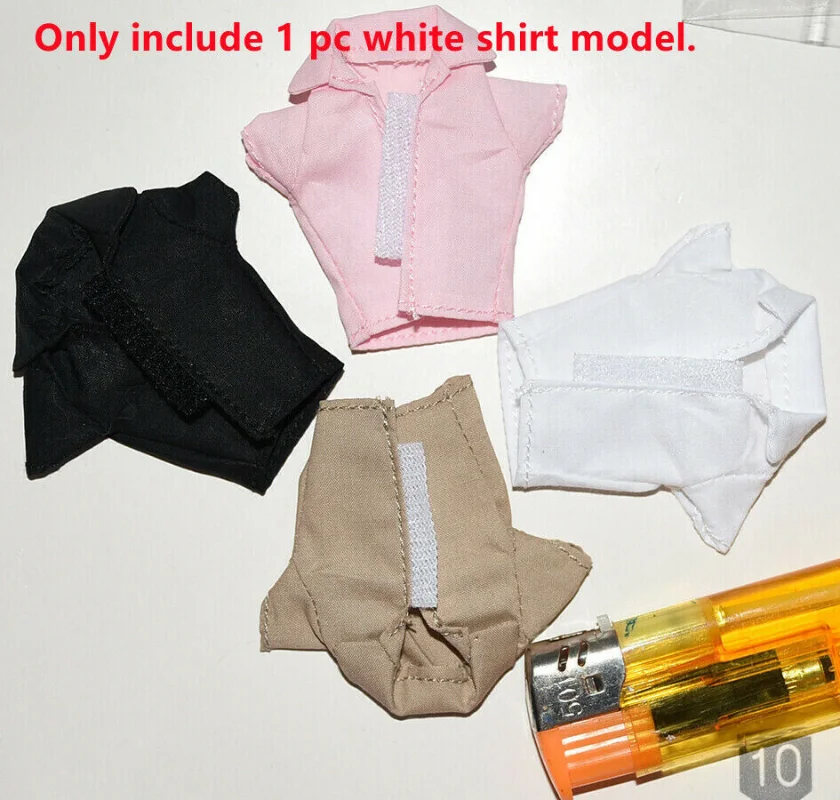 

White Shirt 1/12th Female Shirt Model for 6" Body Figure