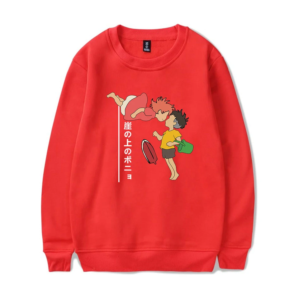 

New Ponyo On The Cliff Pullovers Female Cute Sweatshirt Harajuku Casual Men Women Sweatshirt Fall/Winter Warm Fashion Pullovers