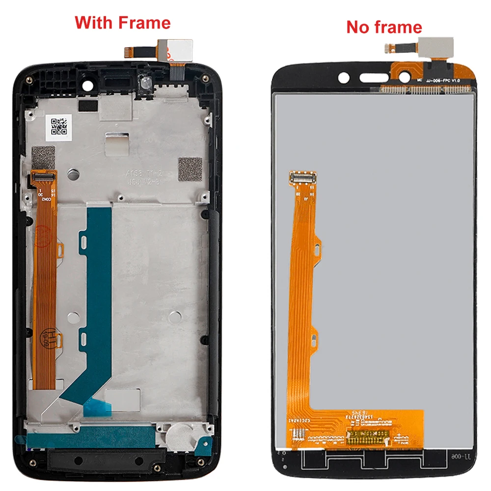 5 0 "Оригинальный ЖК-дисплей для Motorola Moto C Plus сенсорный экран дигитайзер с рамкой