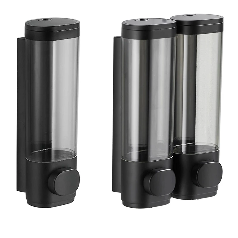 Single/Double Soap Dispenser Wall-mount Shower Bath Shampoo Dispenser