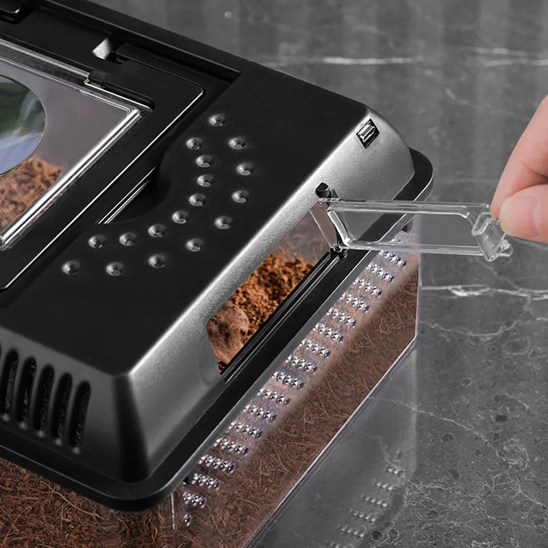 Экологическая коробка для кормления принадлежности ящериц портативный