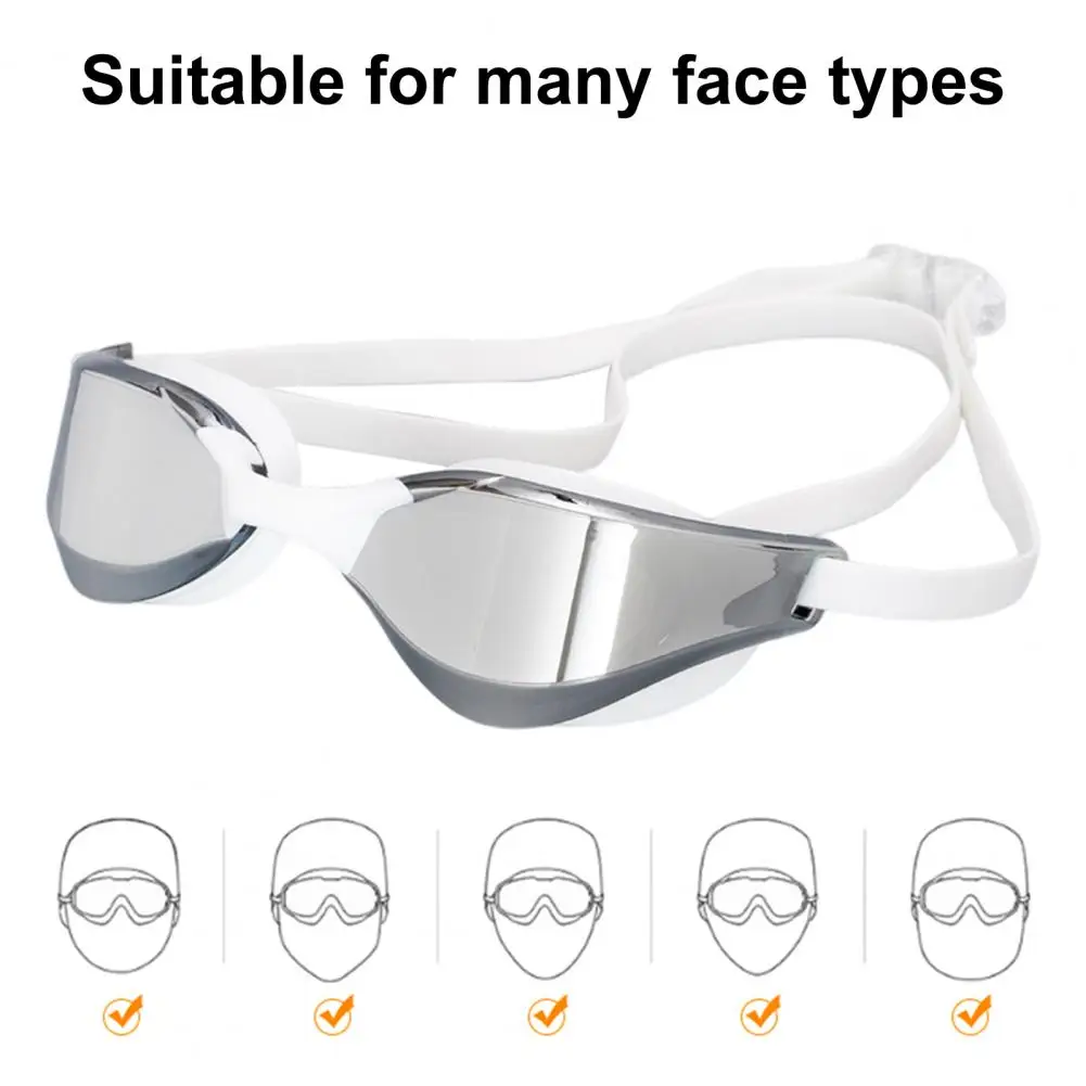 

Diving Goggles Useful Comfortable High Transmittance Women Men Electroplate Anti-fog Diving Goggles for Water Sports