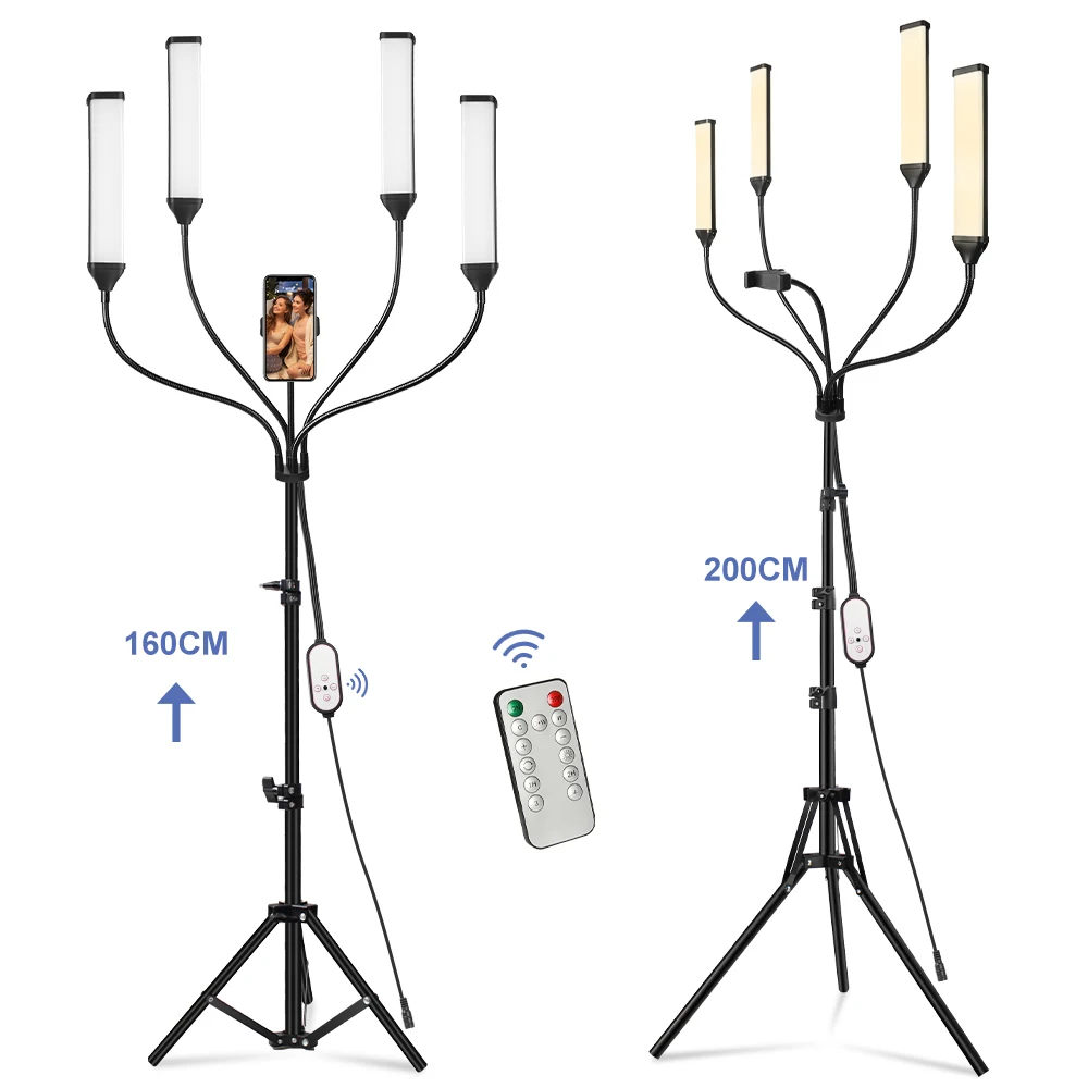 

Ring Light with Remote Controller and Phone Holder 30W Arm Fill Light for Live Stream Makeup YouTube Video TikTok Zoom Photograp