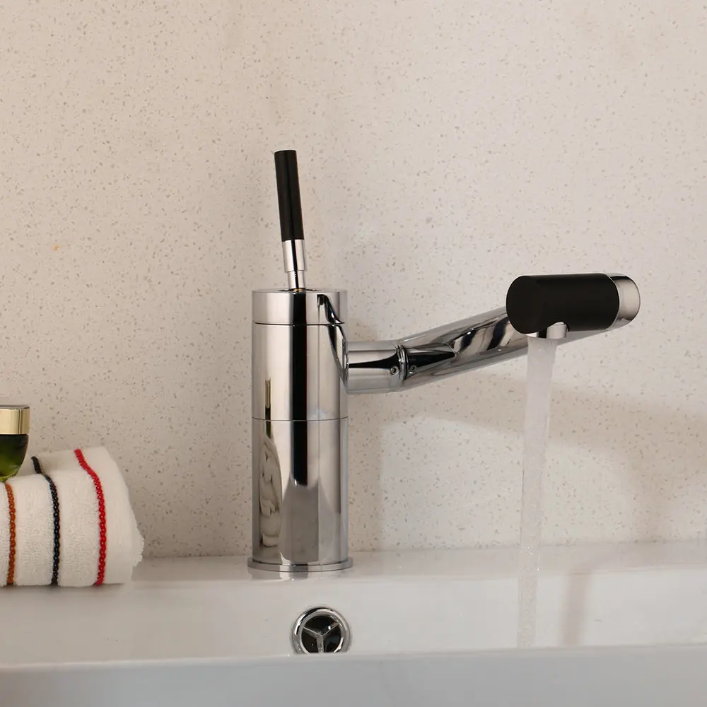 

Смеситель для раковины SINLAKU хромированный керамический