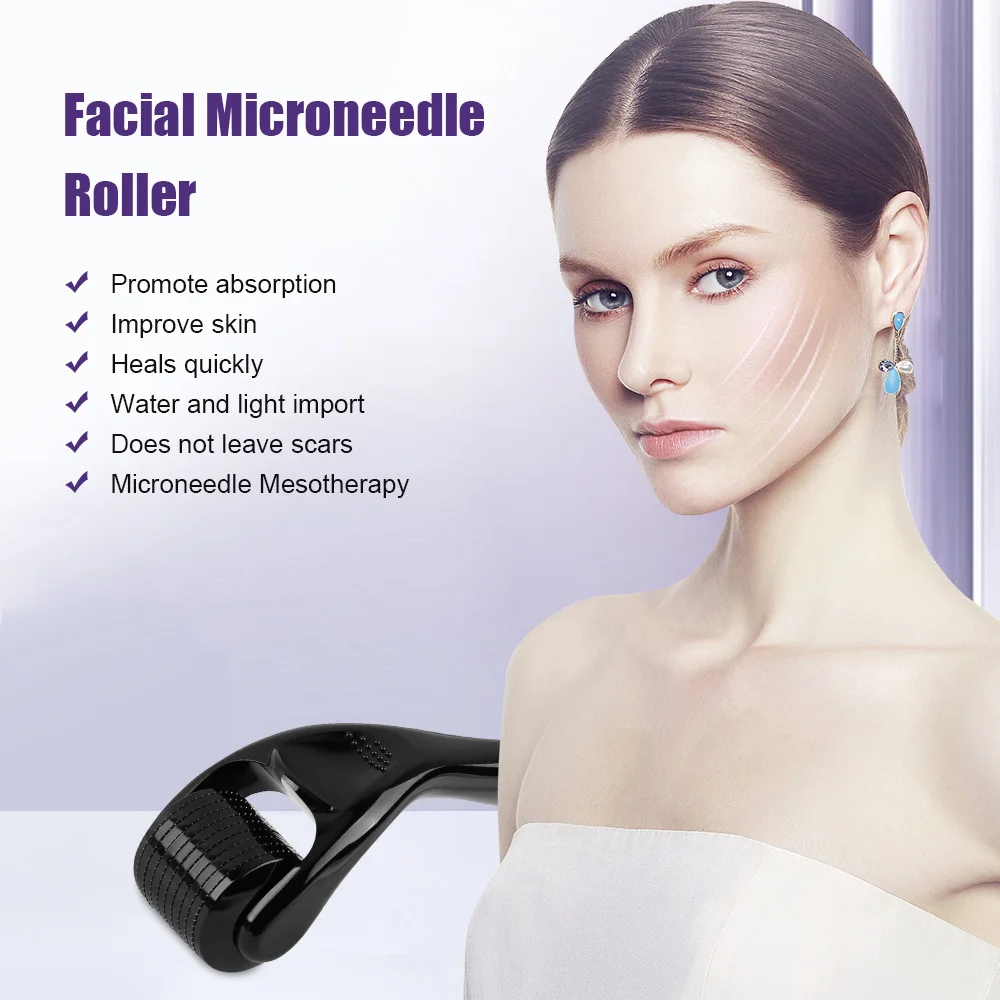 Фото Derma Microneedling микроигла микроиглы ролик для лица для роста волос Dermastamp уход за кожей мезотерапия красота дропшиппинг №2