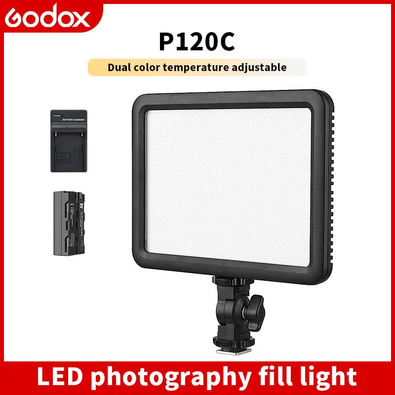 Godox P120C LED Light Camera Video Lamp 3300K~5600K Continuous For Photography Studio Live Shooting Youtube Tiktok Lighting