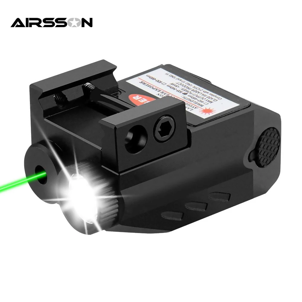

Tactical Weapon Gun Light Green Red Laser Sight Combo USB Rechargeable LED Flashlight Handgun Pistol Light For 20-21mm Rail