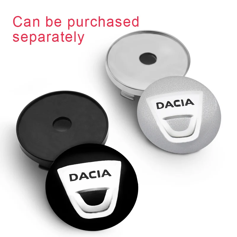 

4pc 56mm 60mm Car Wheel Center Hub Cap Sticker Auto Badge Rim Covers For Dacia Duster 2021 Logan Mcv 2 Dokker Sandero Stepway