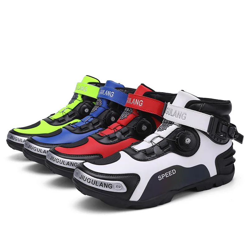 The Locomotive Shoes Motorcycle Travel Racing Boots MTB Cycling Shoes Road Motorbike Speed Sneakers Professional Off-Road Boots