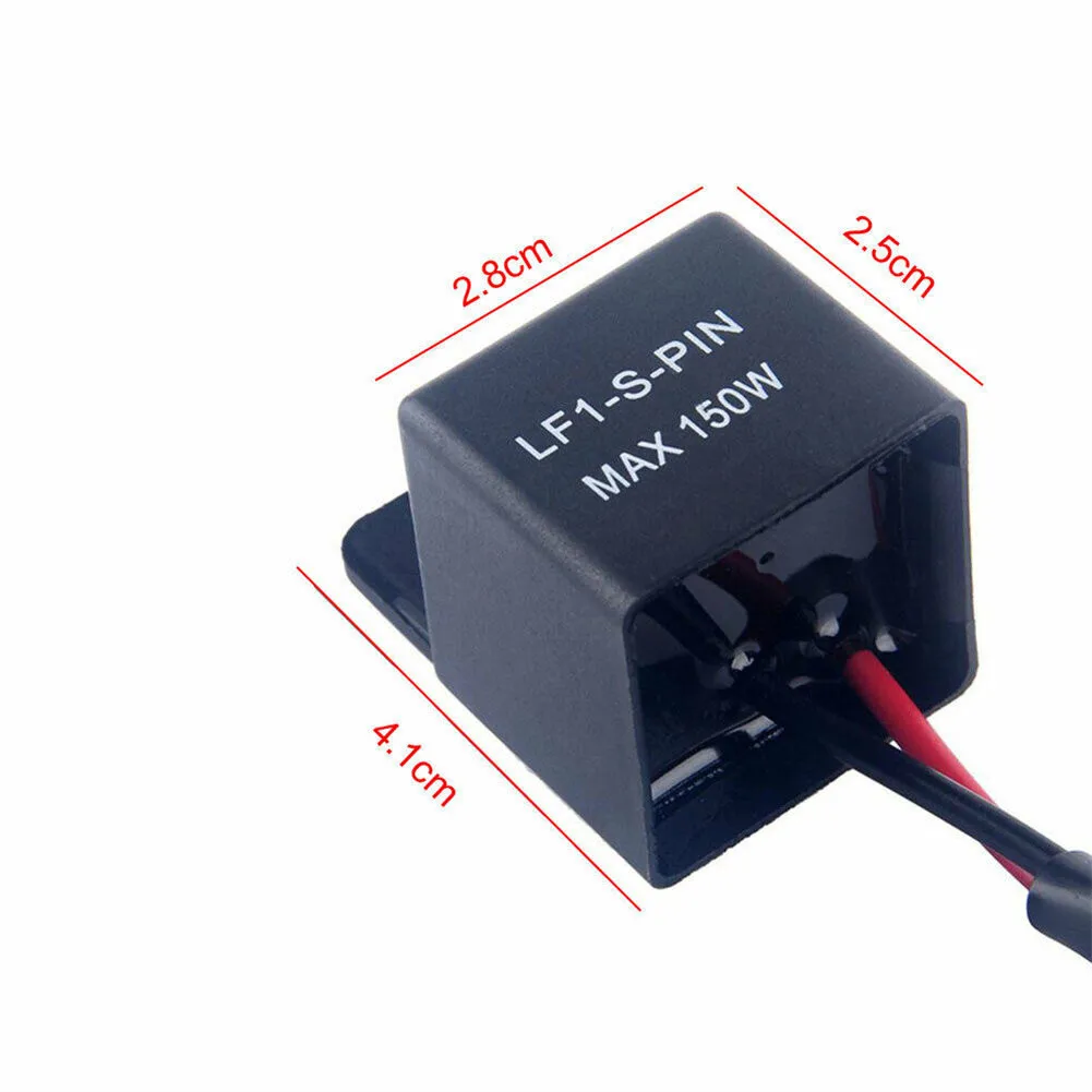 

2-Pin 1x Electronic LED Flasher Lights Blinker Motorcycle Plug & Play Relay Fix