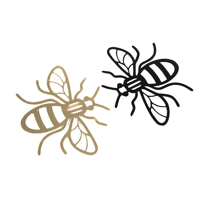 

Bee Acrylic Mirror Sticker Creative Bee Garden Decoration Rustic Insect Statue Outdoor Acrylic Wall Sculpture Fence Decoration
