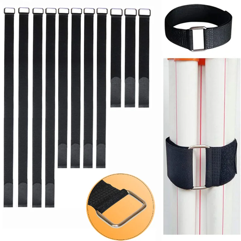 

5 шт., многоразовые ремни для кабелей с металлическими ремнями