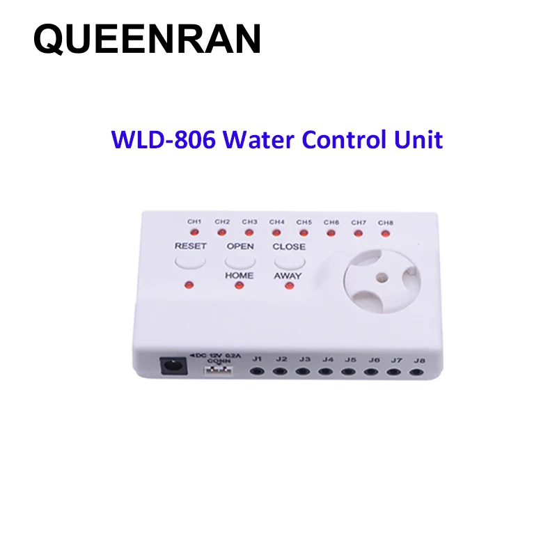 WLD-806 Water Detector with Alarm Voice for Wired Water Leak Detection Device Support 8pcs Water Sensors for Security Protection
