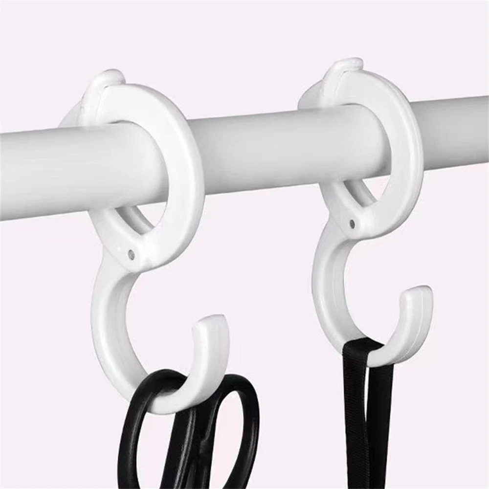 

Windproof Hooks S Shaped Punch-free Wardrobe Closet Hooks Multi-purpose Card Position S-hook Hanging Storage Fallproof Hooks