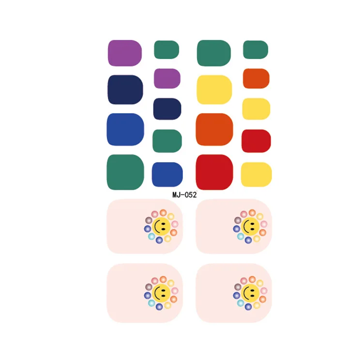 

5d foot drill nail three-dimensional nail sticker foot sticker waterproof long-lasting nail sticker toenail sticker
