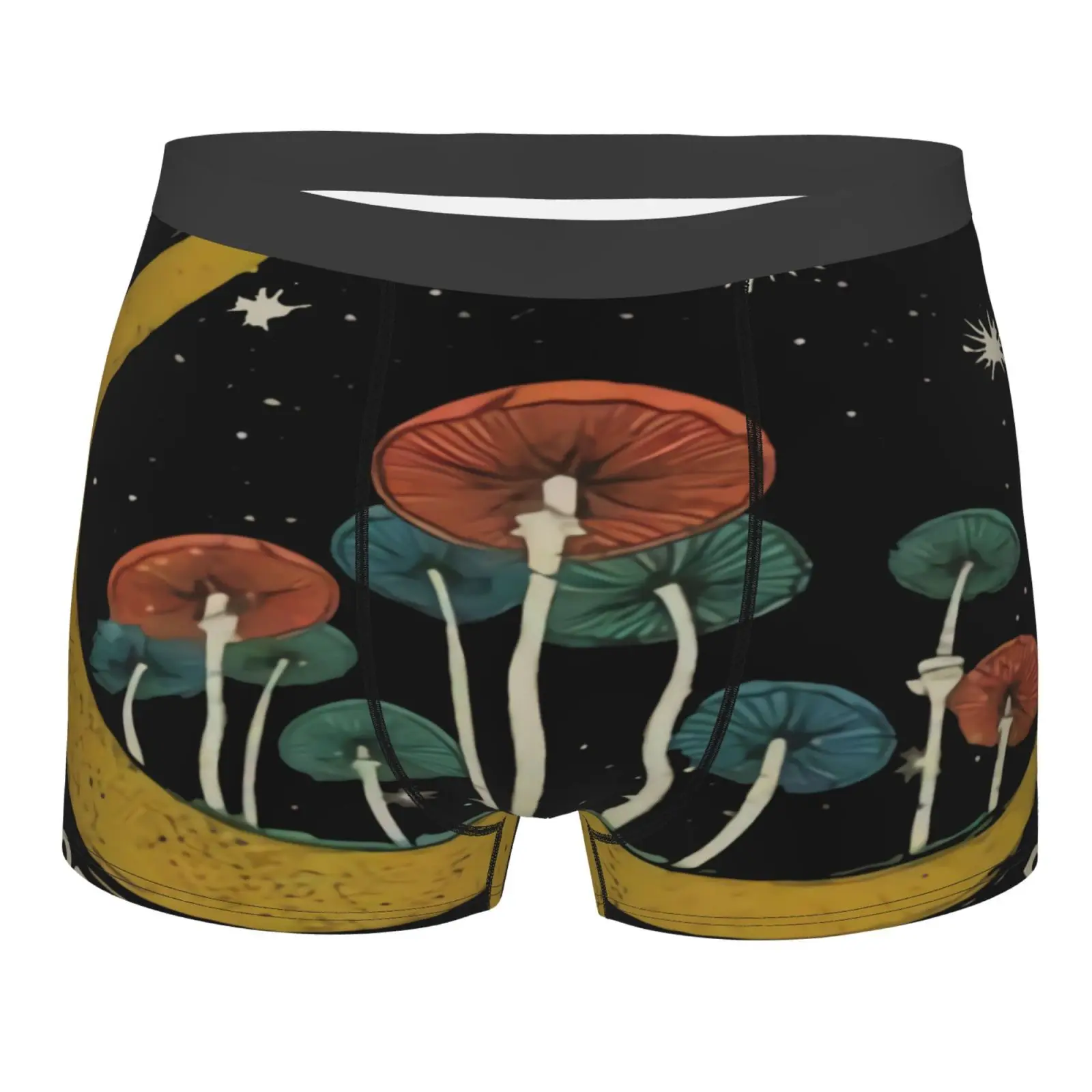 

Мужские трусы с принтом грибов Stay Wild Moon, сексуальное крутое Мужское нижнее белье, мужские трусы, женские трусы из полиэстера, белое нижнее бе...