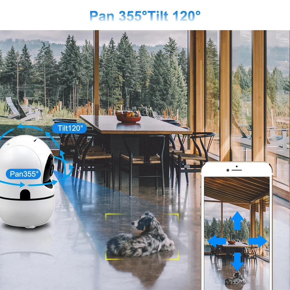 1080P Mini IP Security Camera 5G WiF Baby Monitor Wireless CCTV for Home Auto Tracking Video Surveillance Two way Audio |