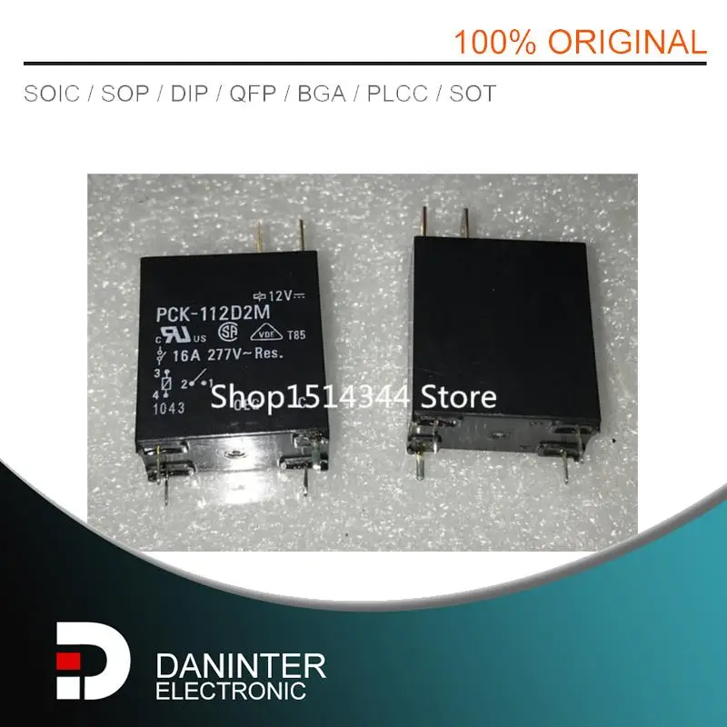 

1 шт./5 шт. Новый PCK-112D2M-12VDC PCK-112D2M 12vdc 16a