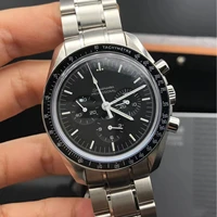 2023 new mens luxury watch speedmaster series 42mm top brand multifunctional quartz chronograph dial stainless steel watch