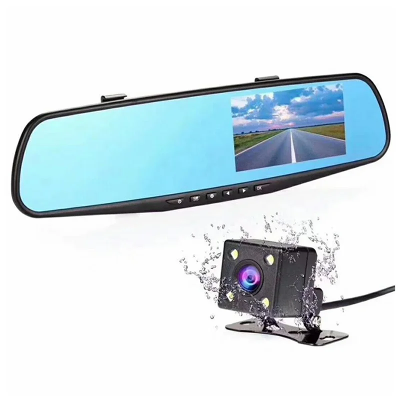 4,3-дюймовый автомобильный видеорегистратор Driving Recorder HD 1080P ...