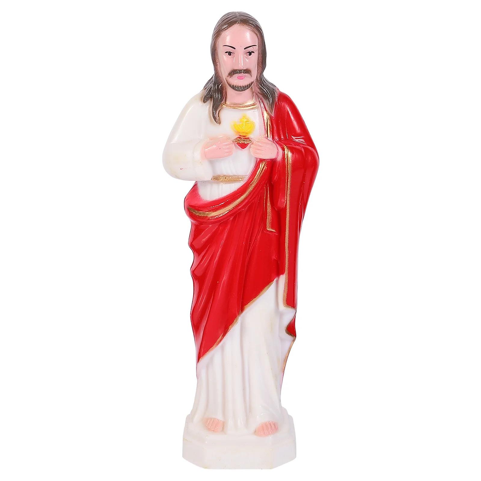 

1Pc Catholicism Ornament Jesus Statue Decor Religious Statue Adornment