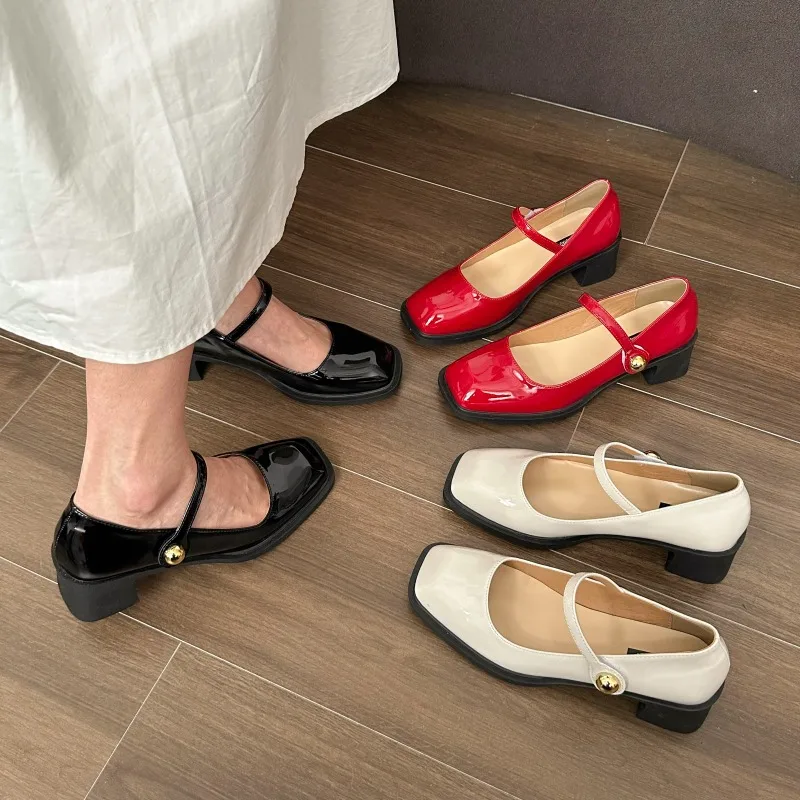 Женская обувь туфли-лодочки из лакированной кожи женские дизайнерские белые