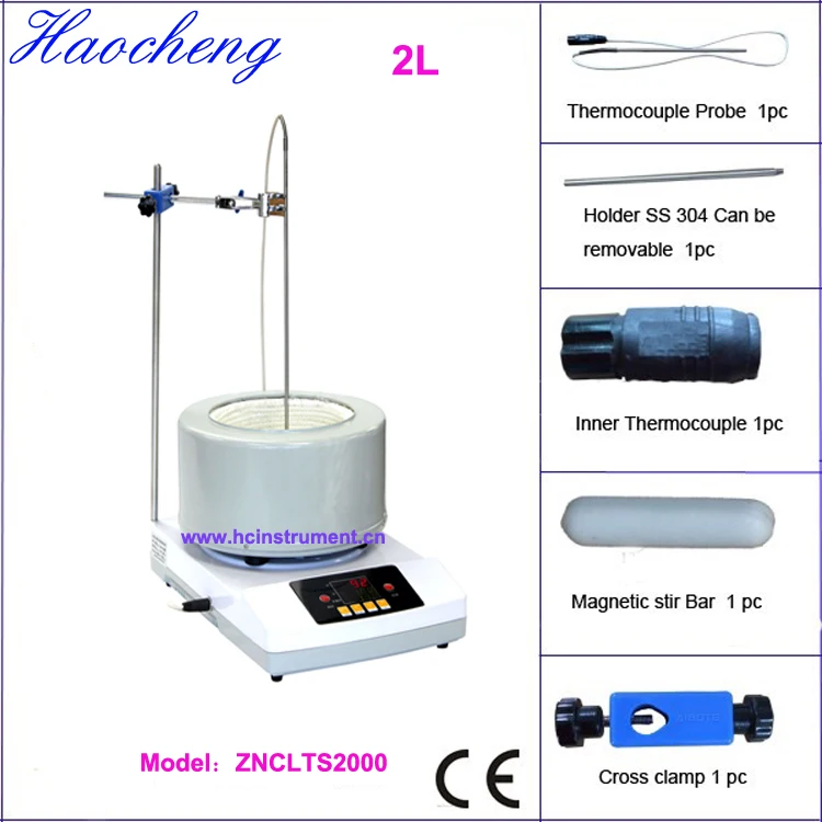 2 л 500 мл химическая цифровая Магнитная нагревательная мантия для перемешивания |