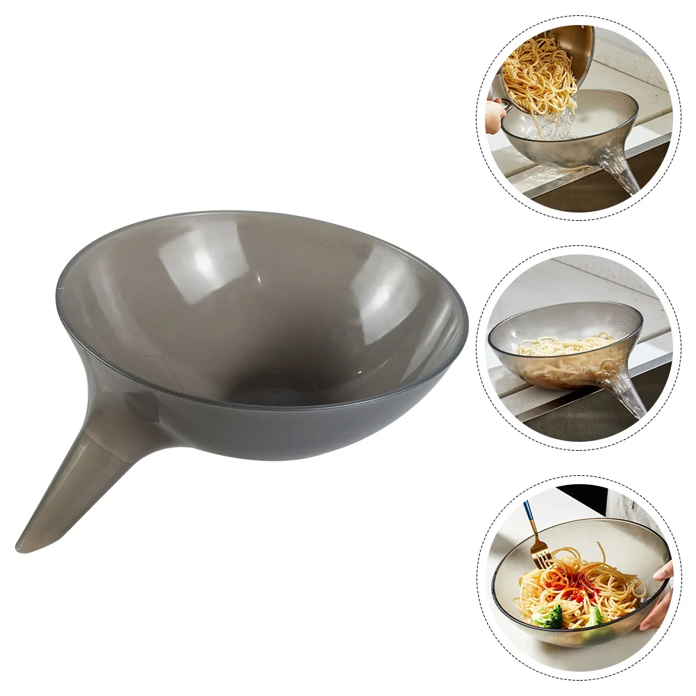 

Strainer Bowl Kitchen Basket Fruit Colander Washingpasta Strainers Rice Drain Vegetabledraining Noodles Veggies Mixing Handle