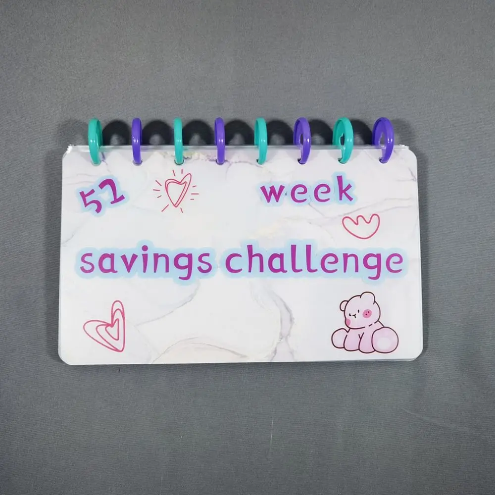 Кошелек-блокнот 52 переплет для экономии недели составления бюджета с денежными