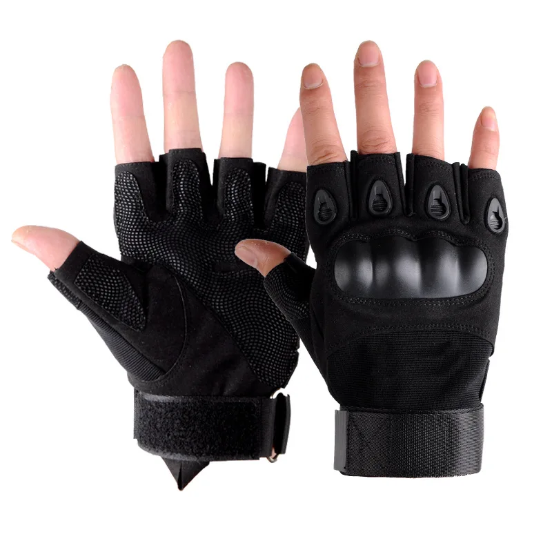 

Military Fan Tactics Men'S Half Finger Gloves Outdoor Mountaineering Protection Wear Resistant Non Slip Fitness Cycling Training