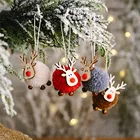 Рождественское украшение, фетровый олень, подвесные украшения на рождественскую елку, мини-лось, новогодний подарок для детей, Рождественский Декор, украшения для вечерние