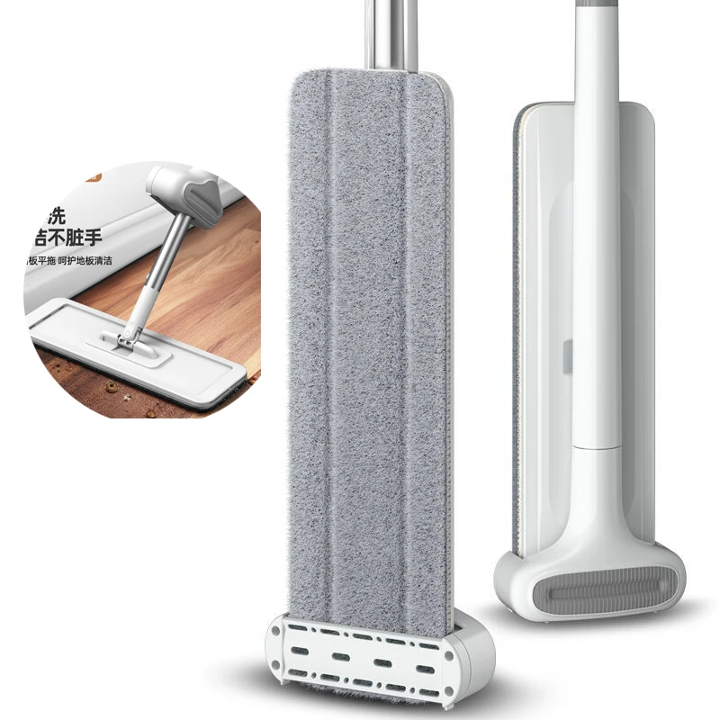 

Hand-washing Lazy Mop Magic Flat Mop Squeeze Mop 360 Rotating Wooden Floor Mop Household Cleaning Supplies