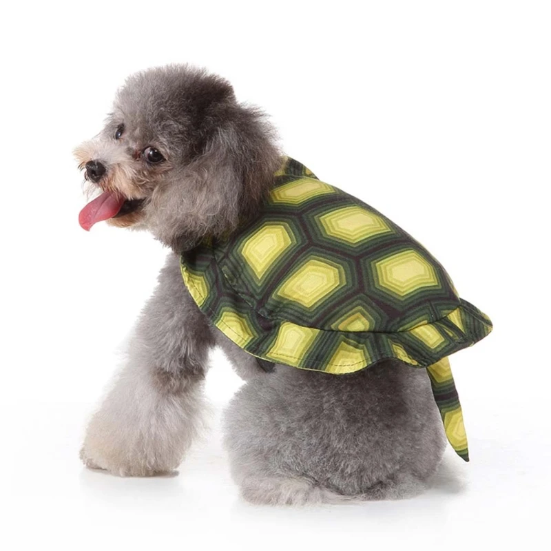 

Y5LE Tortoise Theme with Tiny Tail Dog Halloween Costume Pet Cloak for Small Dogs